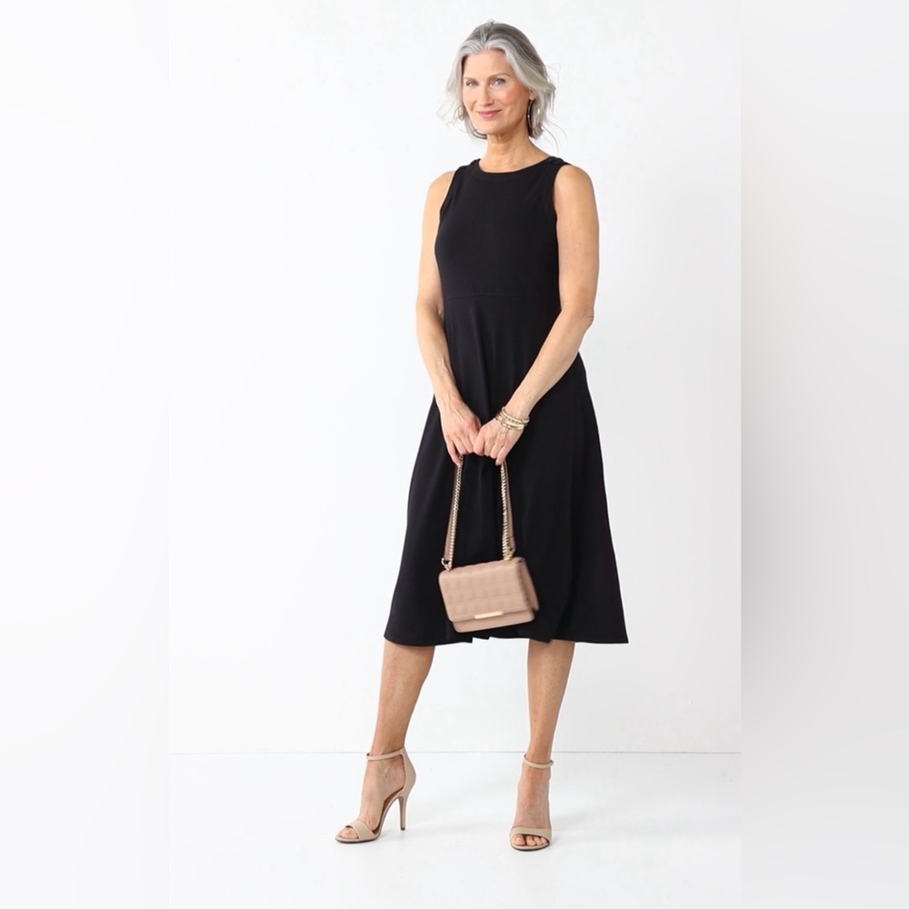 Croft & Barrow Plus Size 3X (24/26) Sleeveless Fit & Flare Midi Dress